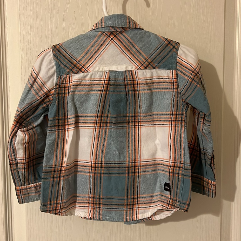 Tea Collection Flannel Button-Up - Picture 6 of 7